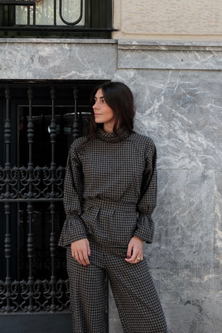 CHECKS TIME BLOUSE