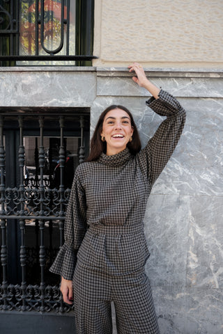 CHECKS TIME BLOUSE
