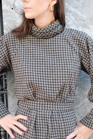 CHECKS TIME BLOUSE